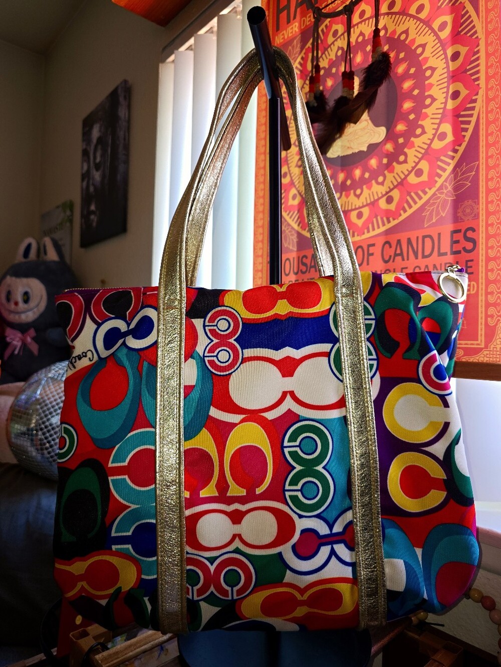 Coach Poppy Pop C Grafitti Signature Glam Tote (#13839) - Picture 5 of 10